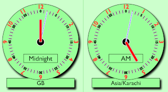 Twin World Clocks